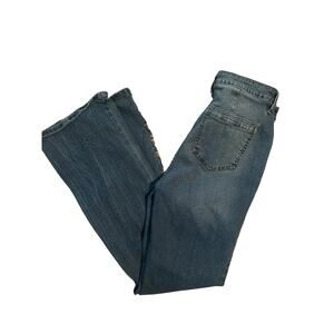 GUC Time & Tru Women's Blue Denim Jeans Boot Cut 2% Spandex Size 8